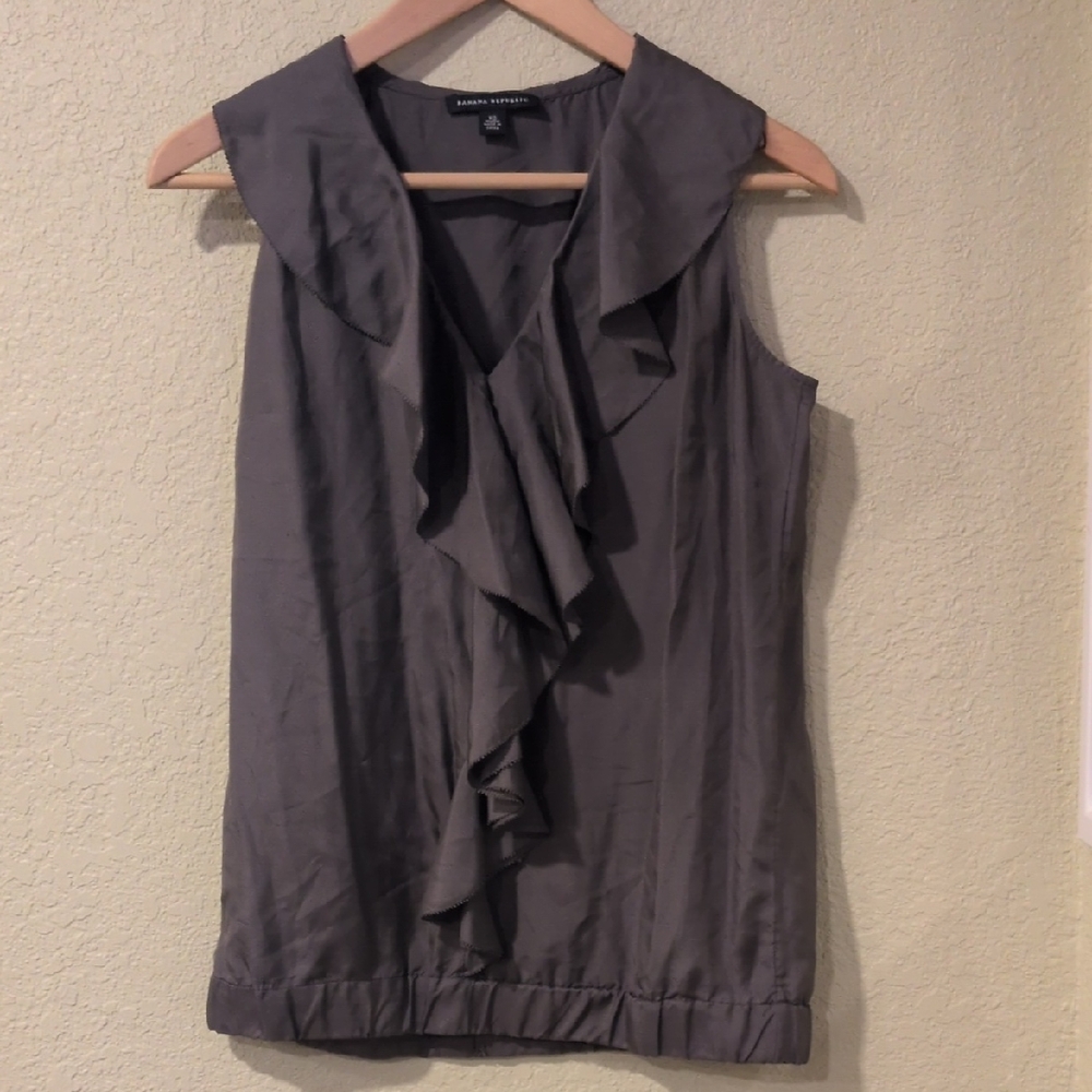 Banana Republic Charcoal Sleeveless Top